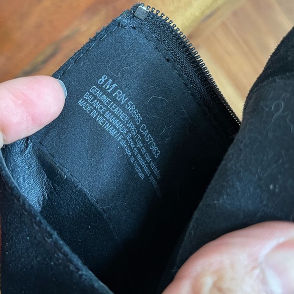 BP Black Suede Ankle Bootie Size: 8 - Picture 5 of 12